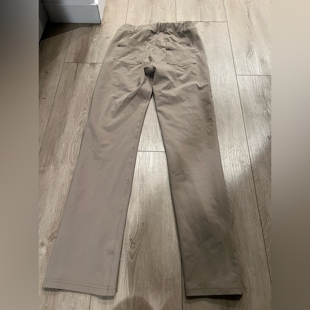 Women’s Yogipace Yoga Tan Khaki Chino Bootcut Flare Pants - Picture 4 of 6